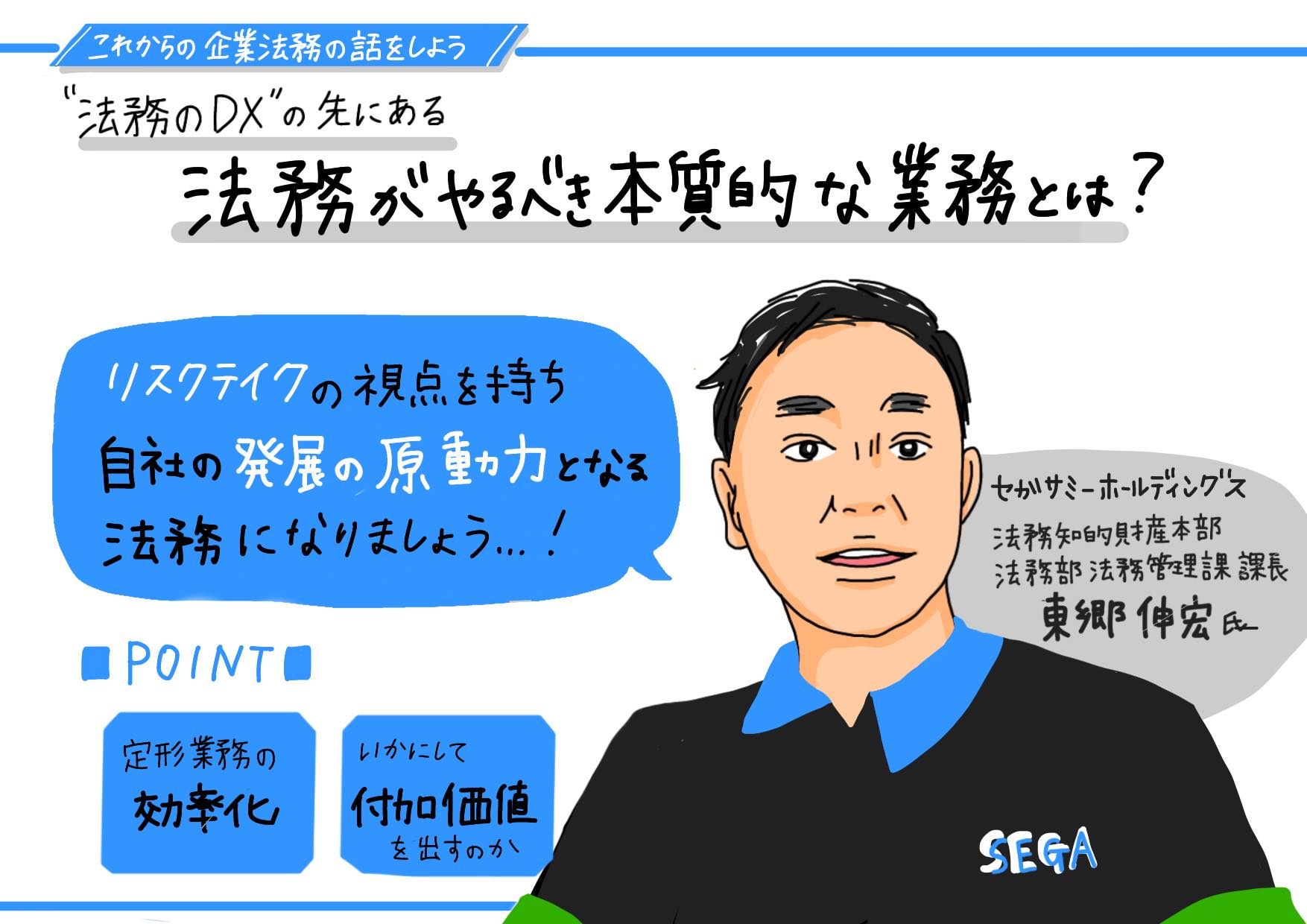 【セミナーレポート】これからの企業法務の話をしよう「"法務のDX"の先にある、法務がやるべき本質的な業務とは?」(前編):挿し絵